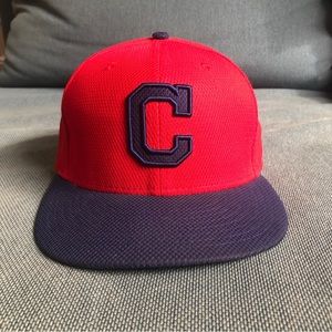 New Era Cleveland Guardians Red and Navy 59Fifty Fitted Hat